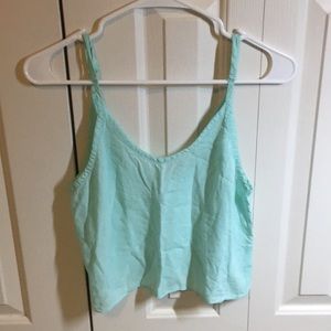Mint crop top